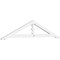 Ekena Millwork Pitch Artisan Architectural Grade PVC Gable Pediment, 48"W x 10"H x 1"P (5/12) GPP048X010X100ART - alternate 1